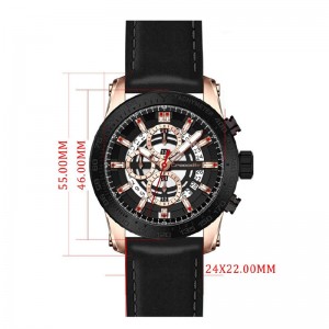 Crocodile CM-012A24B Rosegold Black